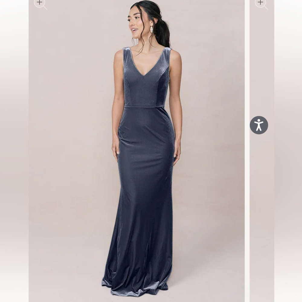 Revelry Velvet Dakota Dress - Indie Blue